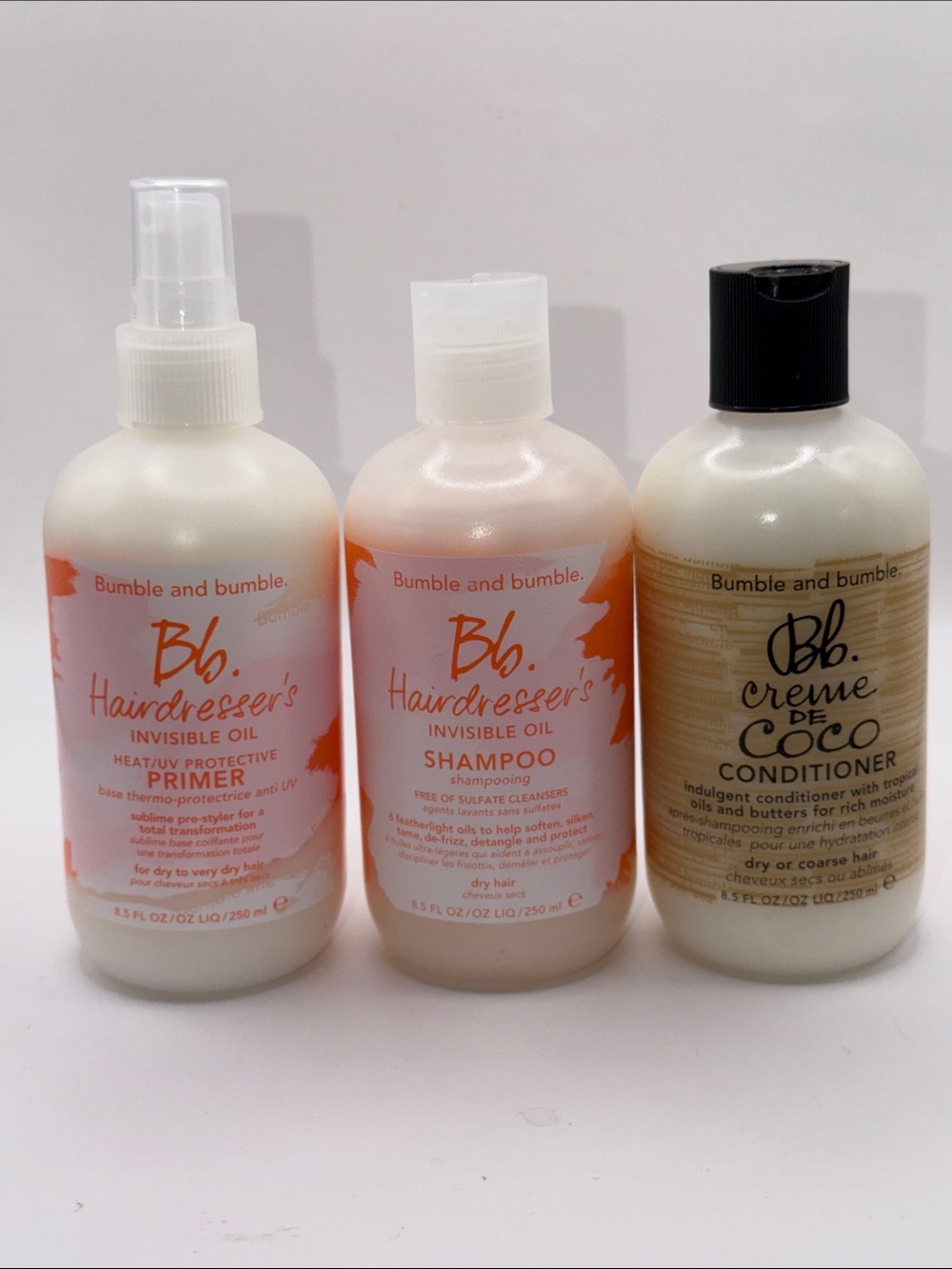Bumble+bumble Bundle:Invisible Oil Primer+Shampoo+Crème de Coco Conditioner NEW!